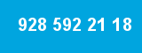 928 592 21 18 928 592 21 18